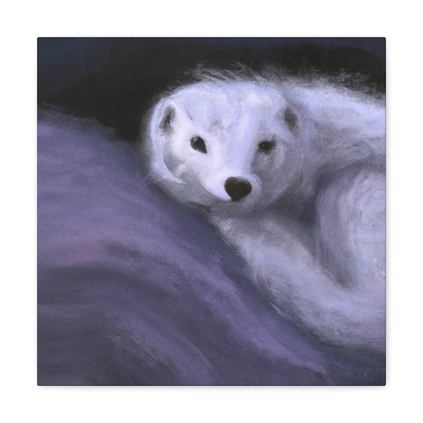 Ermine in Moonlight - Canvas