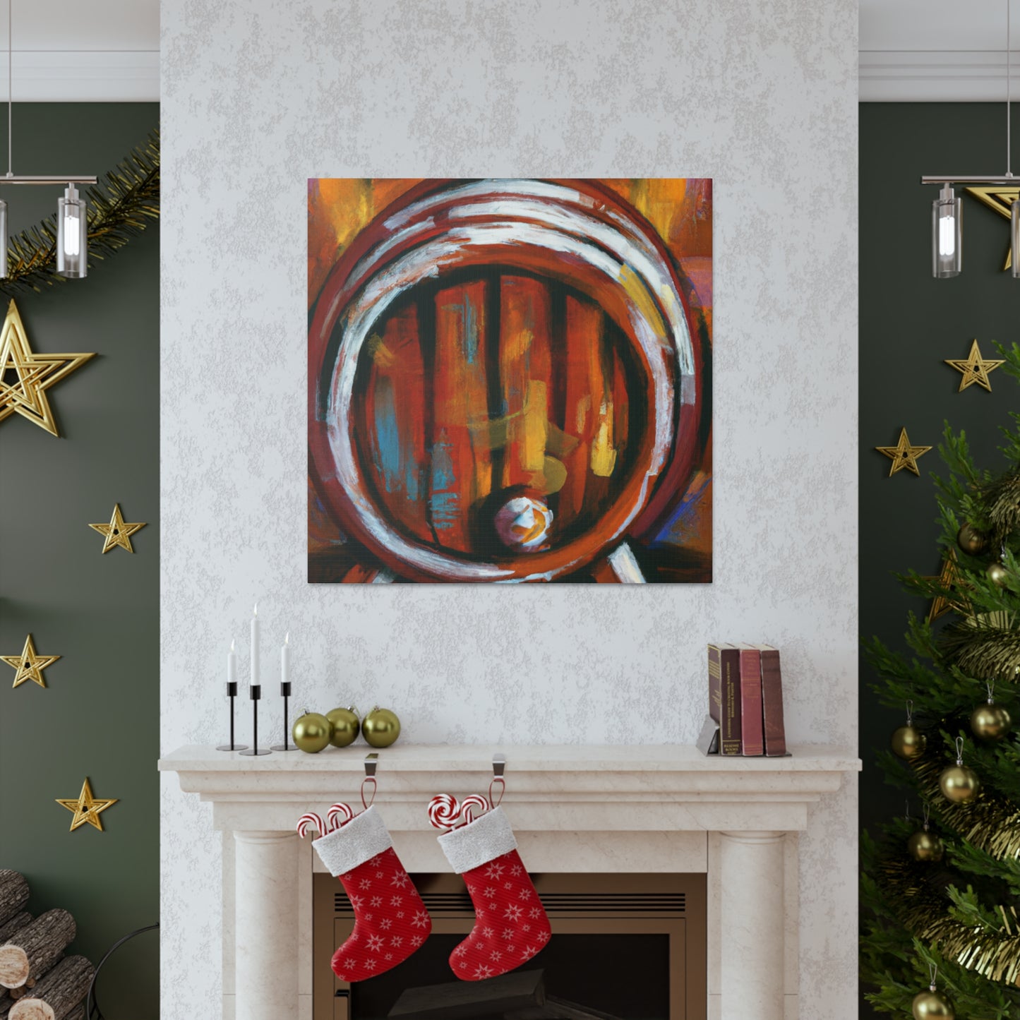 "Whisky Barrel Reflection" - Canvas