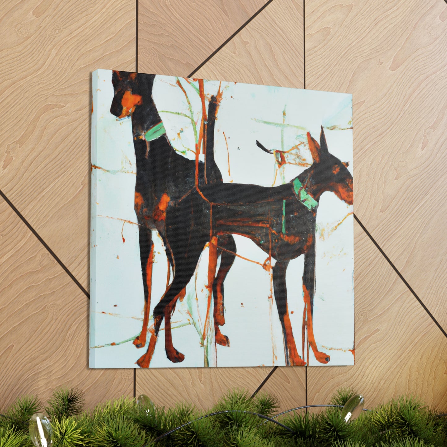 "Doberman Pinscher Odyssey" - Canvas