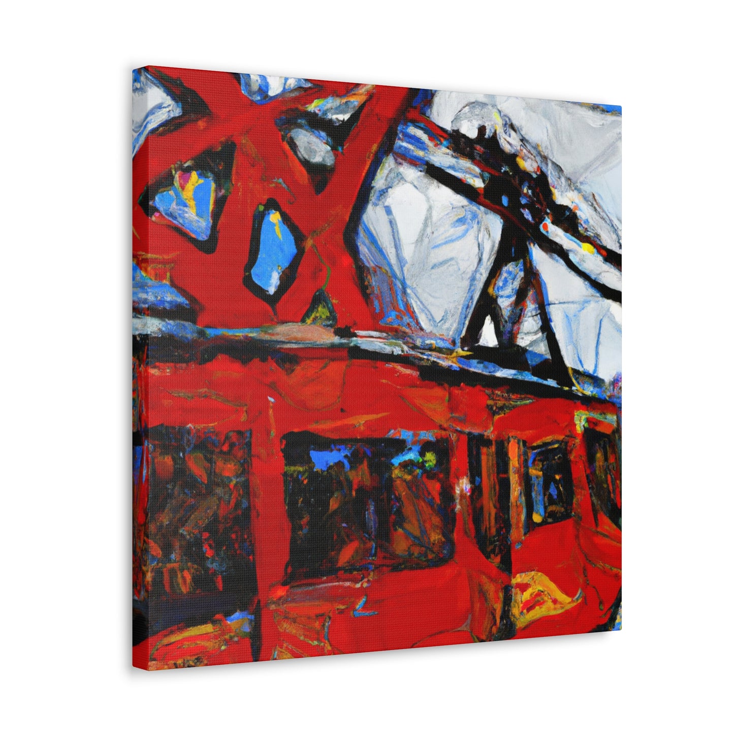 "Cable Car Expressionism" - Canvas