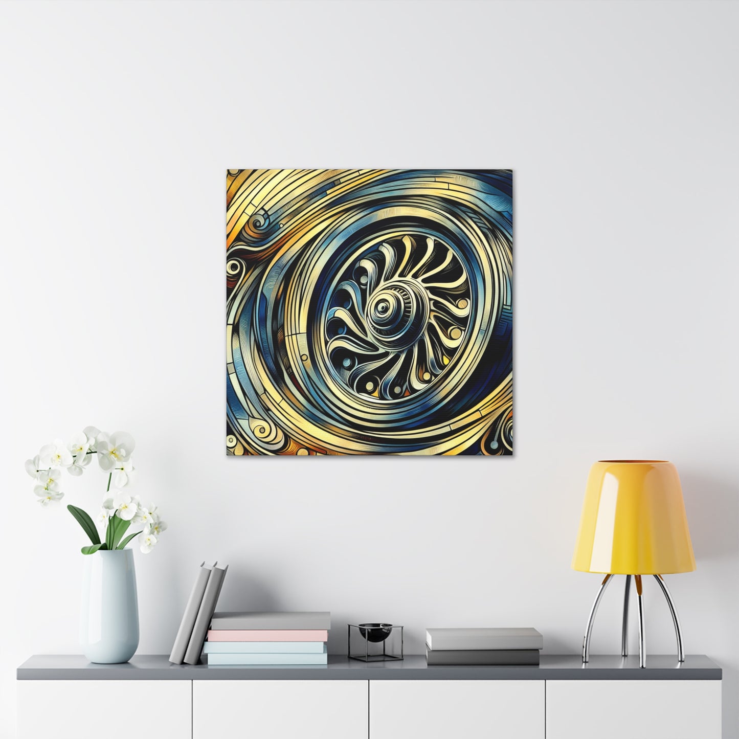 "Spinning Metal Revolutions" - Canvas