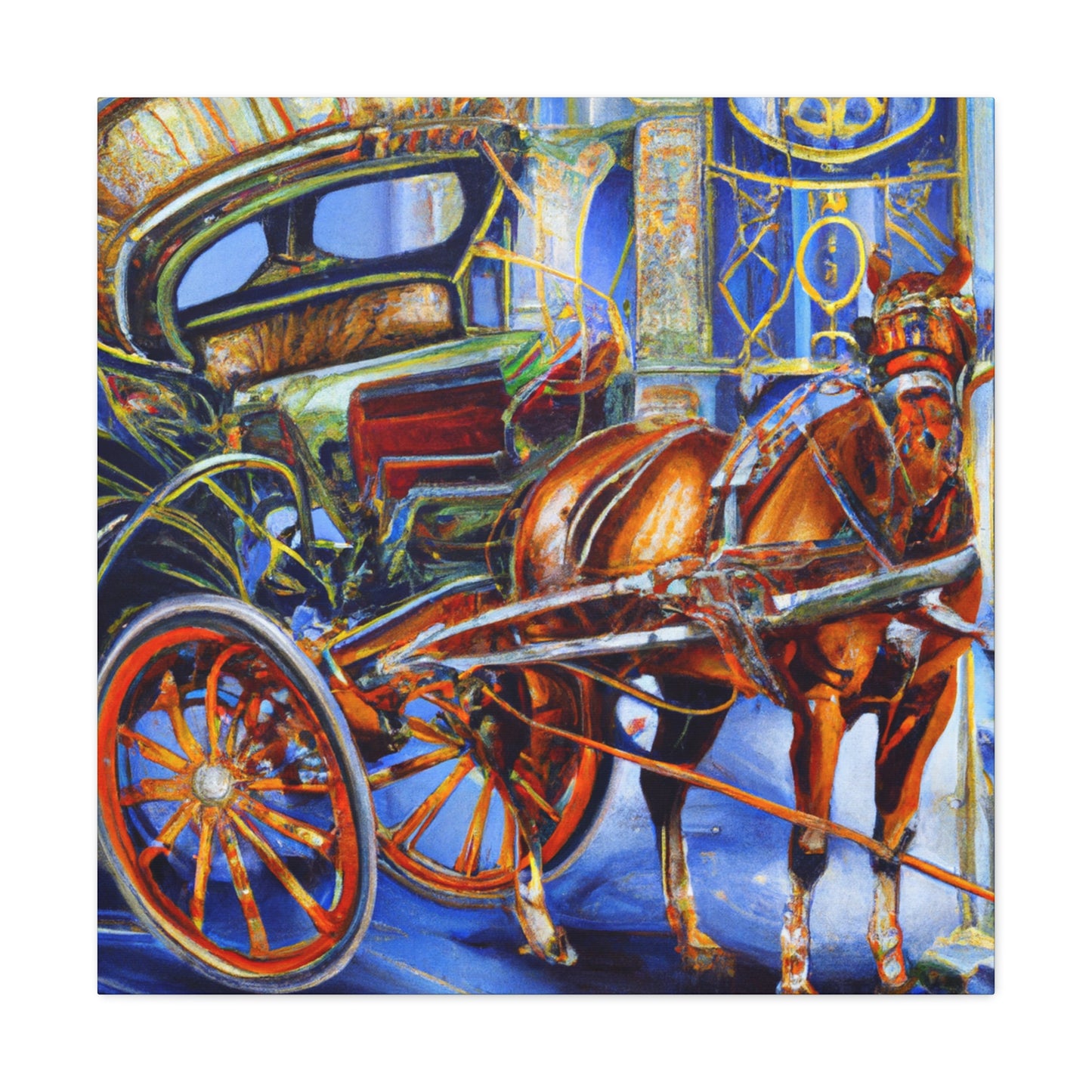 "Horse and Carriage Dream" - Canvas