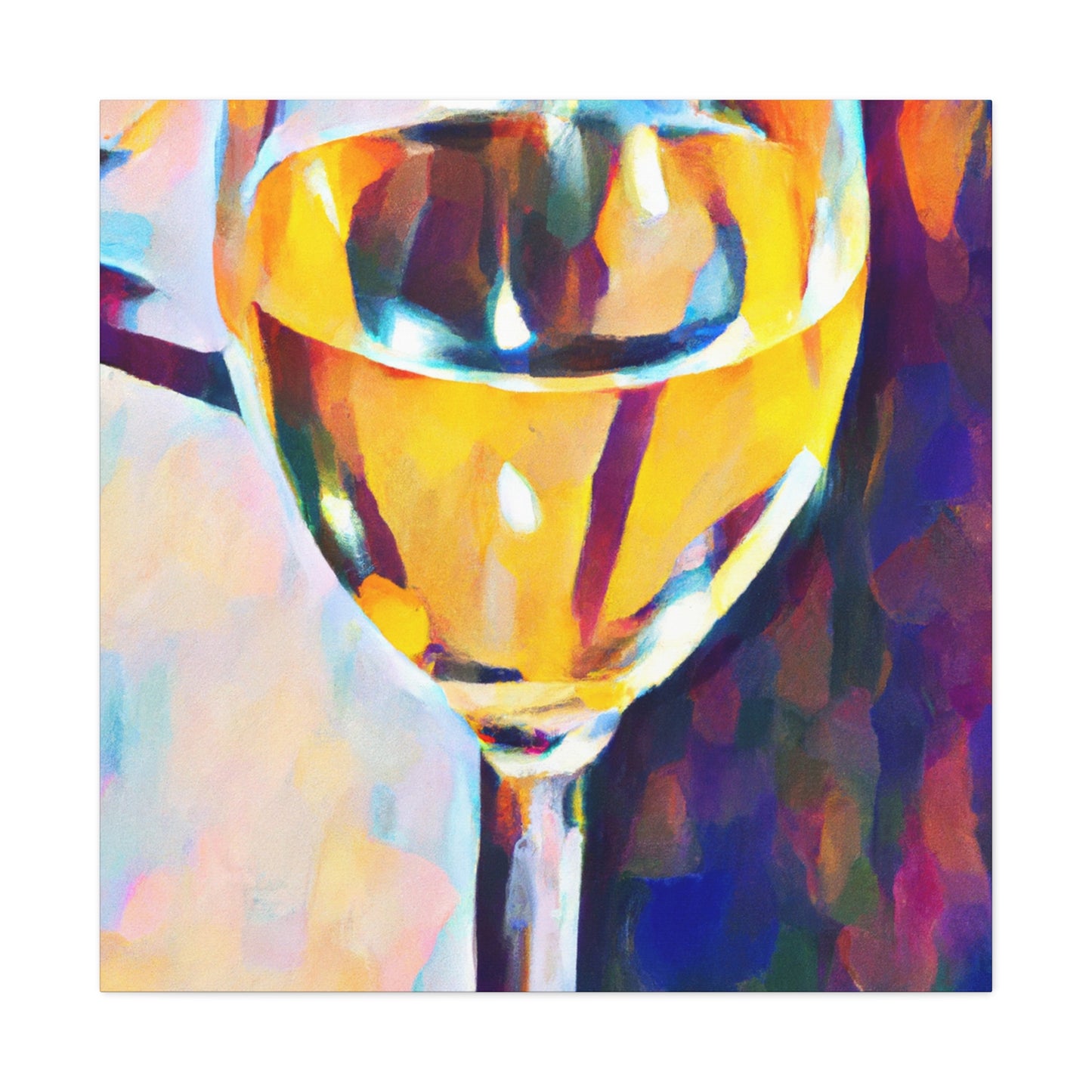 "Wine's Reflection Impression" - Canvas