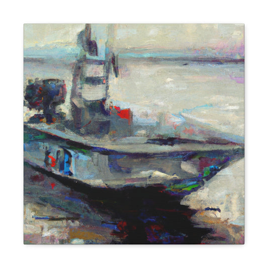 Fishing Boat Expressionism - Canvas