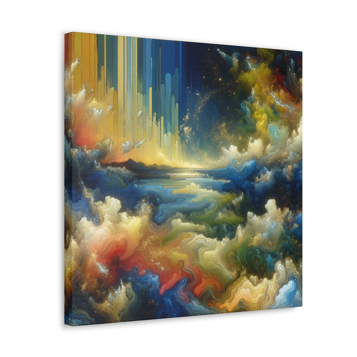 Gilded Serenity Retreat - Canvas