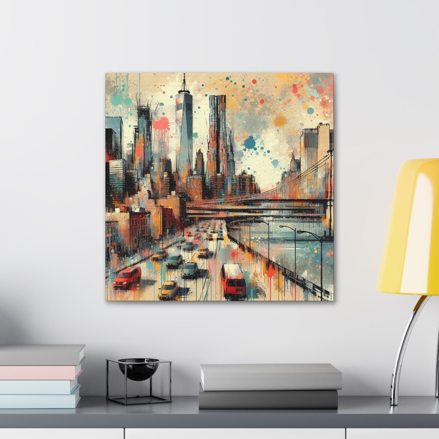 "Concrete Jungle Serenade" - Canvas