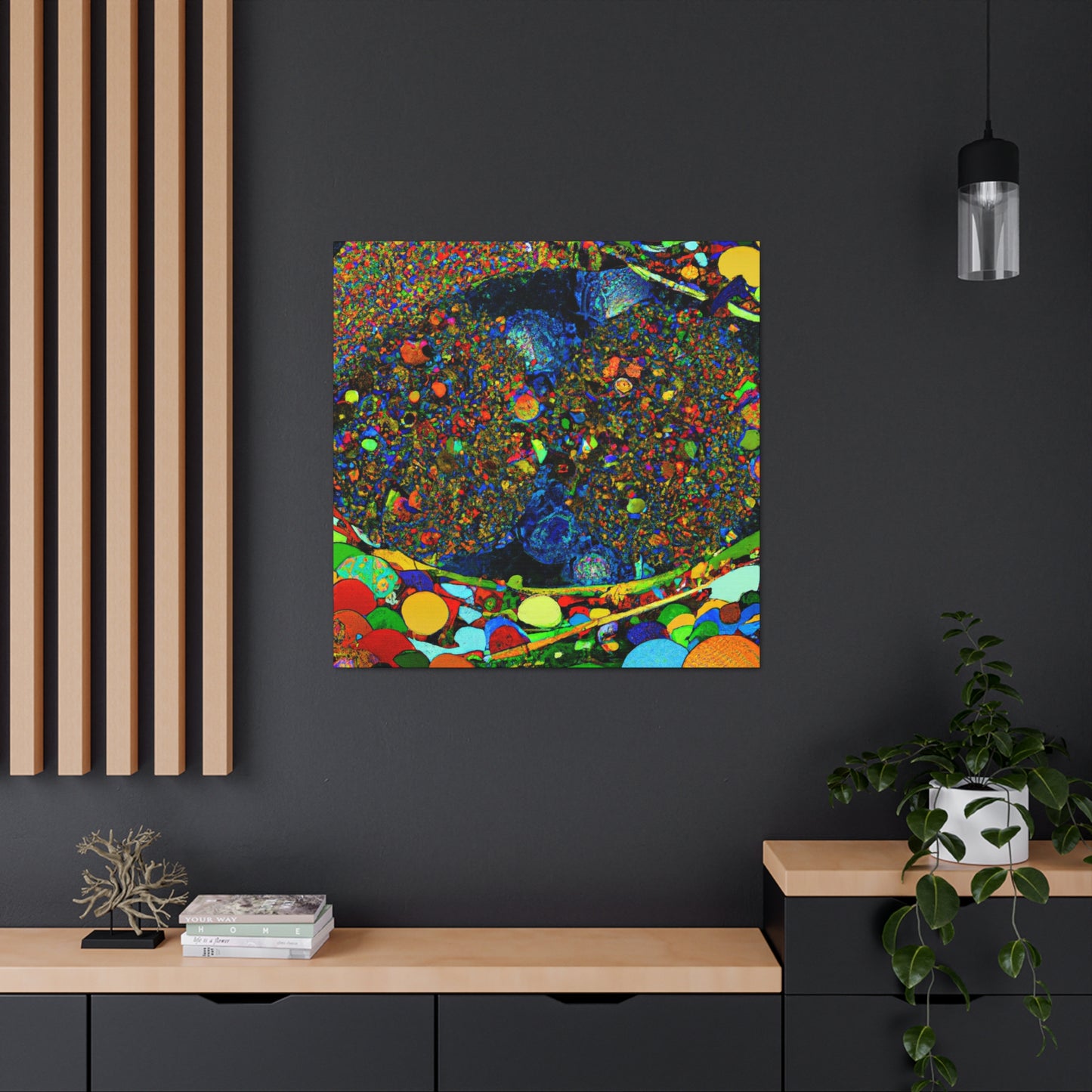 "Digital Rainbow Symphony" - Canvas