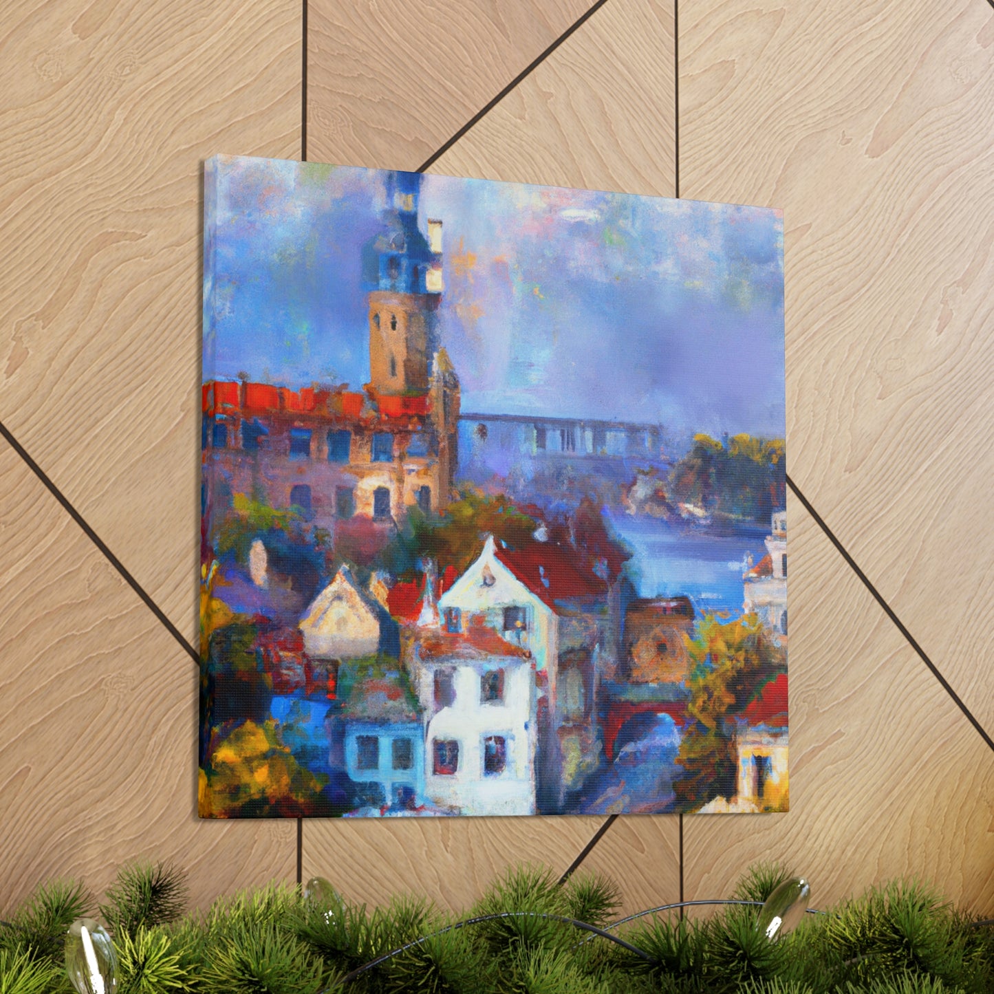 "Tudor Palace Impressionism" - Canvas