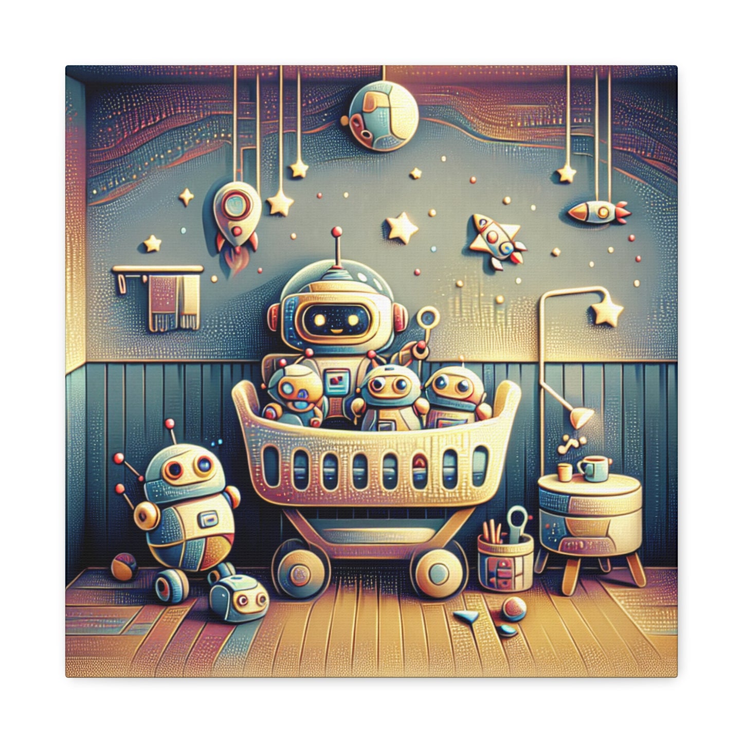 Robotic Cosmos Journey - Canvas