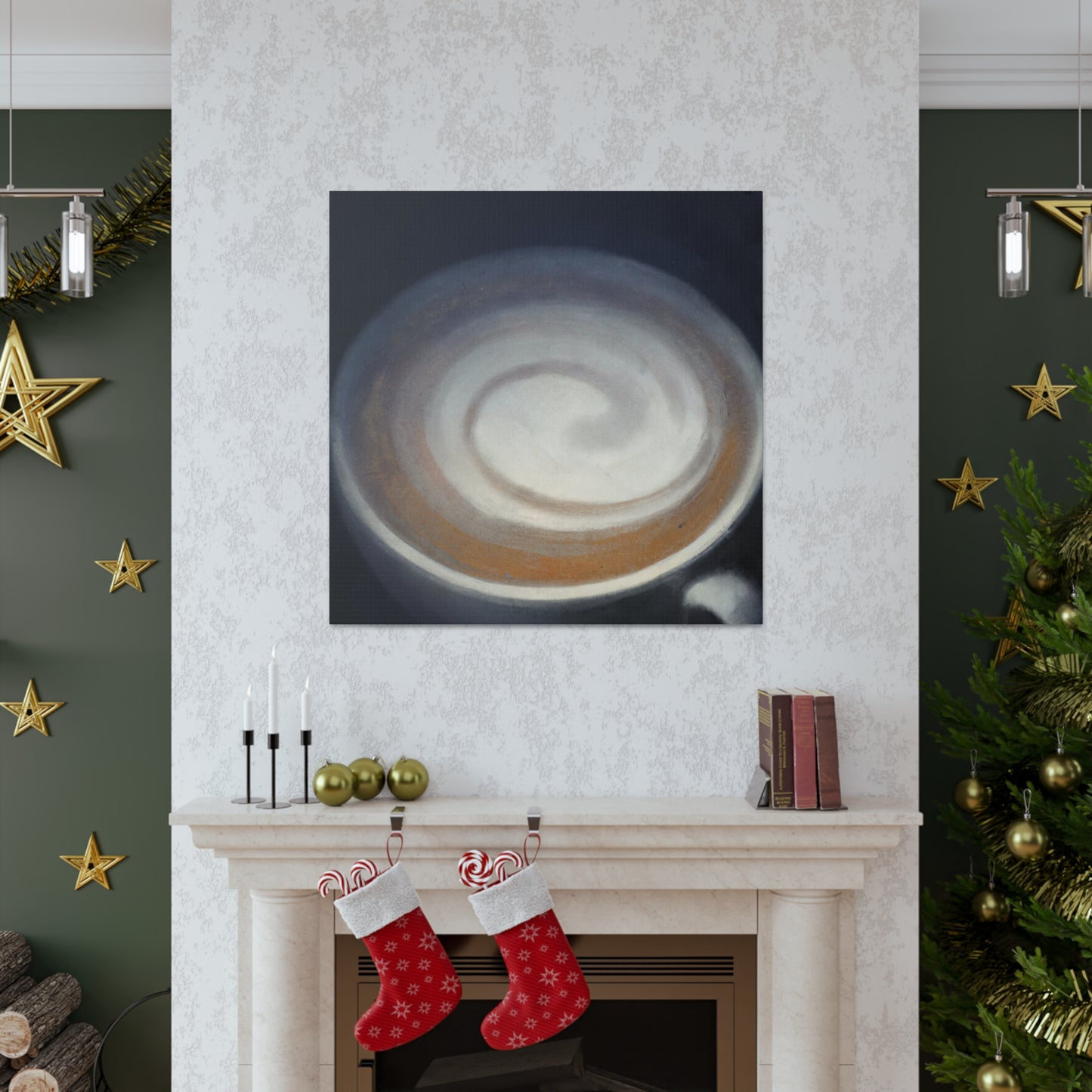 "Brewed Art: Cappuccino" - Canvas