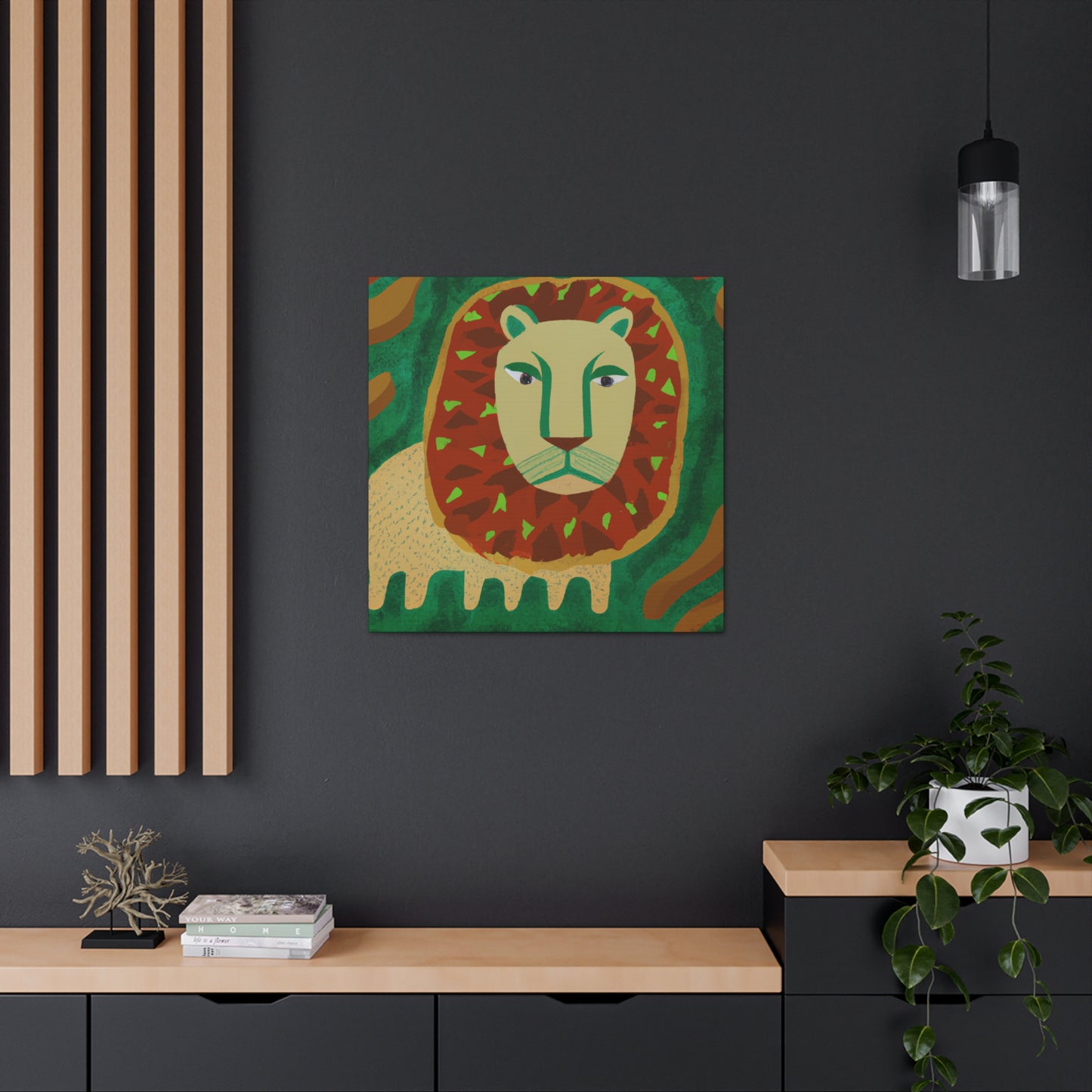 "Lion Pride Portrait" - Canvas