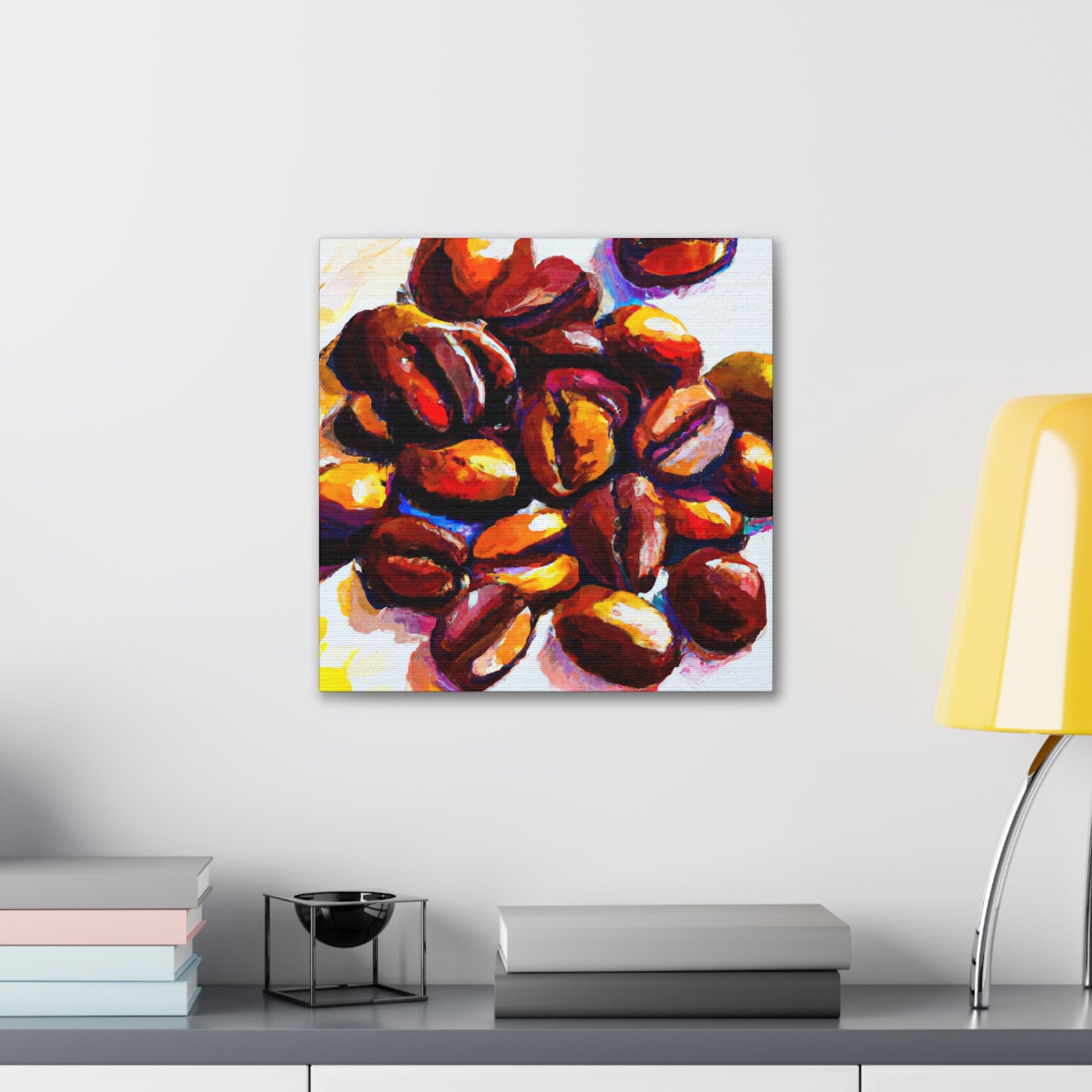 Cup of Coffee Beans - Canvas