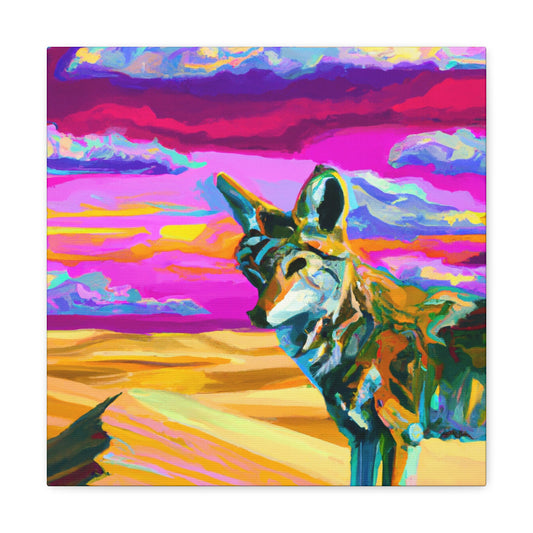 "Coyote in Pop Art" - Canvas