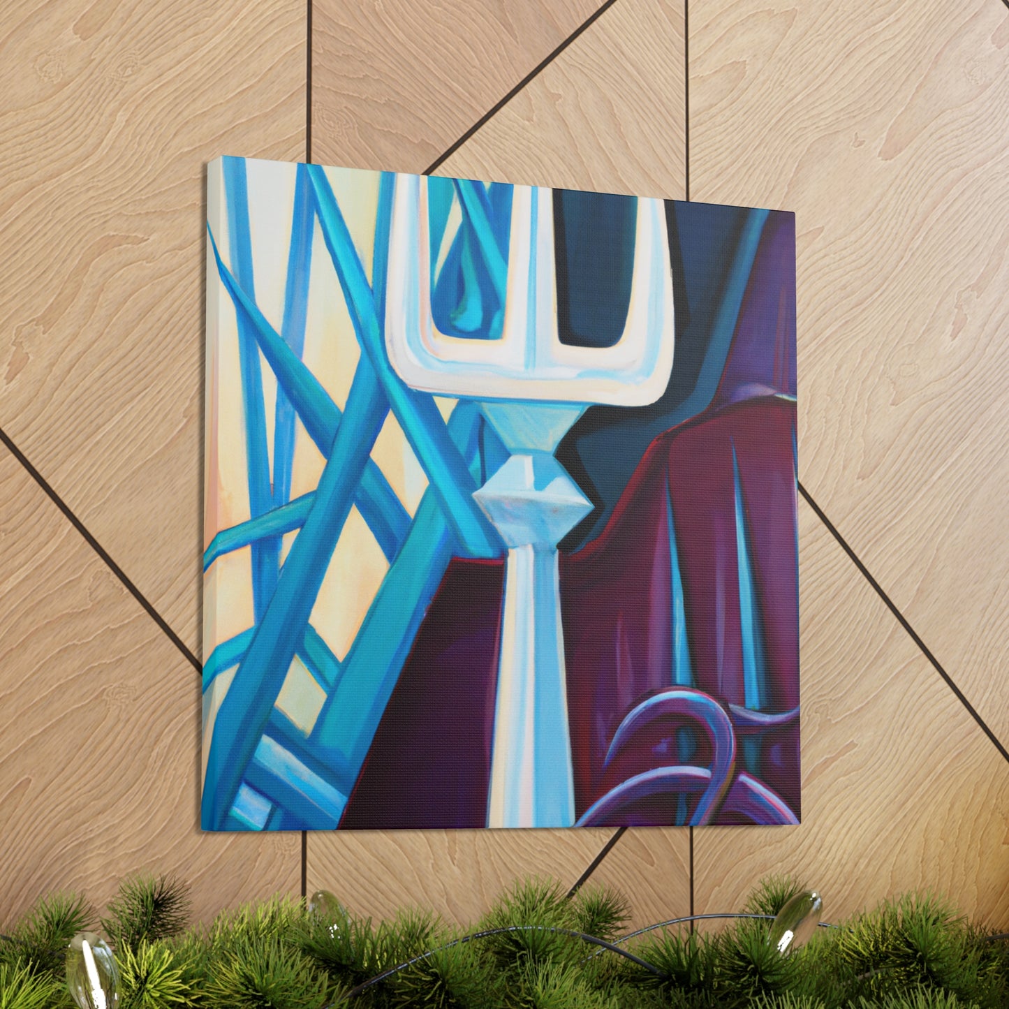 "Starry Midnight Pitchfork" - Canvas