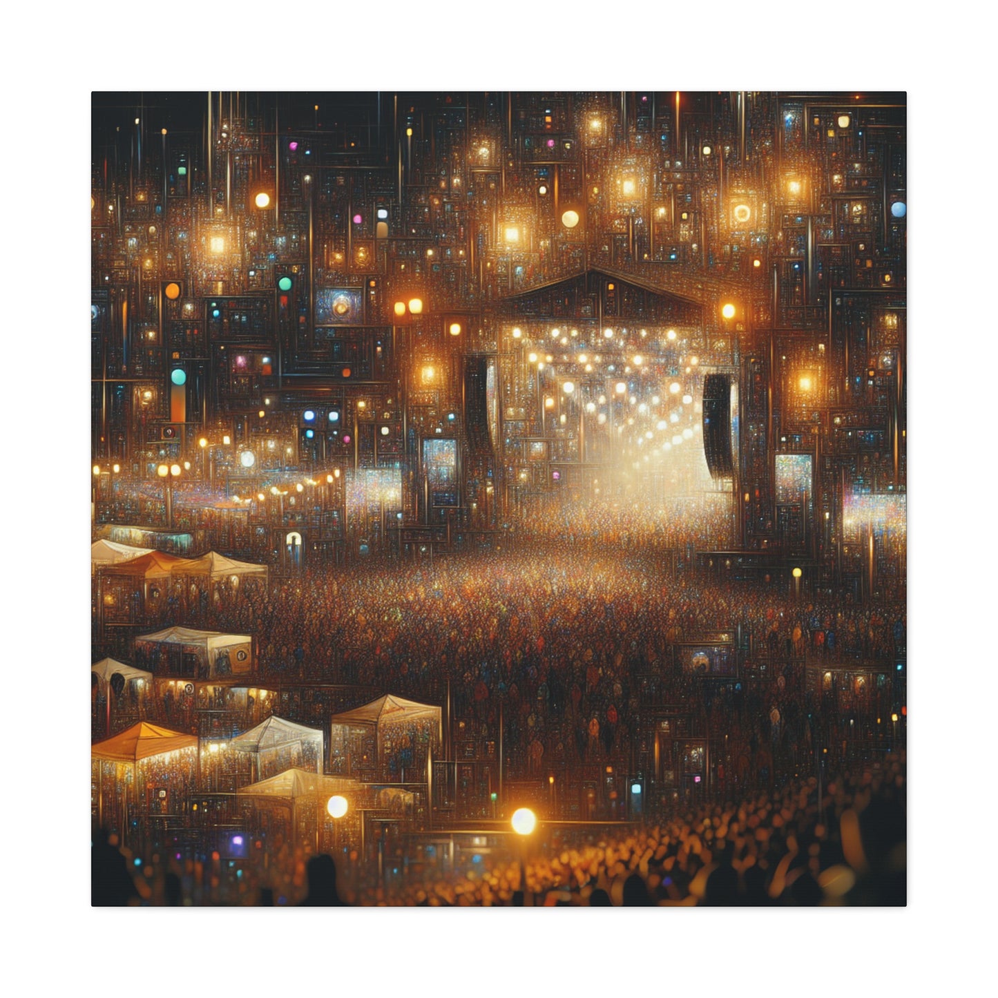 "Vibrant Festive Jubilation" - Canvas