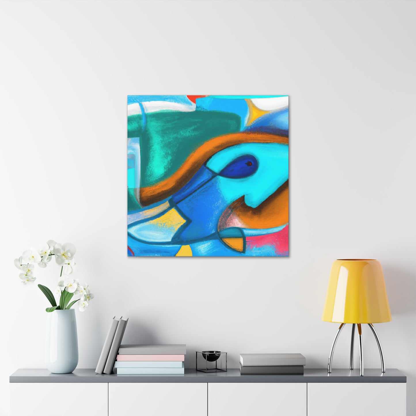 "Walleye in Abstract Form" - Canvas