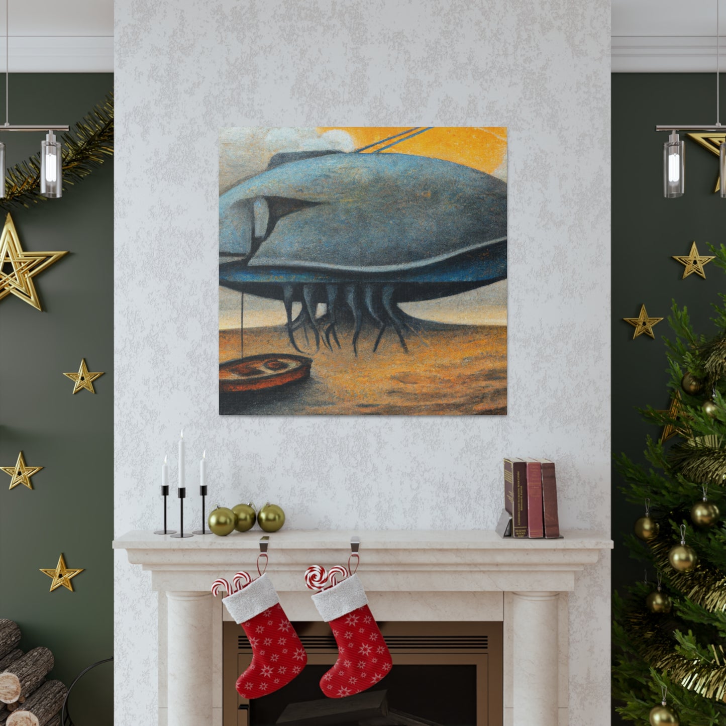 Bass Fishing Dreamscape - Canvas