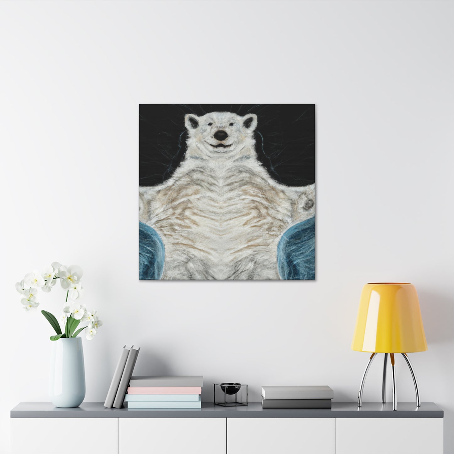 Polar Bear in Rococo - Canvas