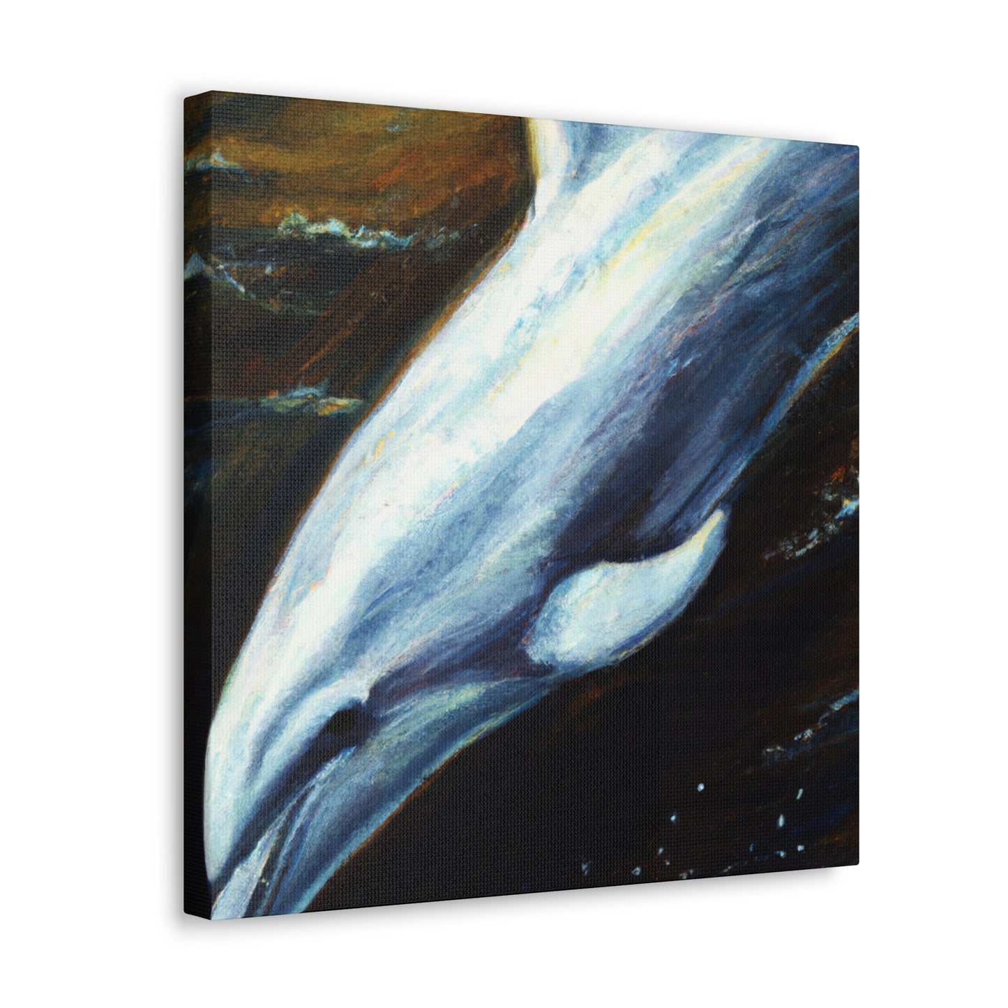 Dolphins in Emerald Seas - Canvas