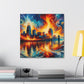 "City of Whirling Colors" - Canvas