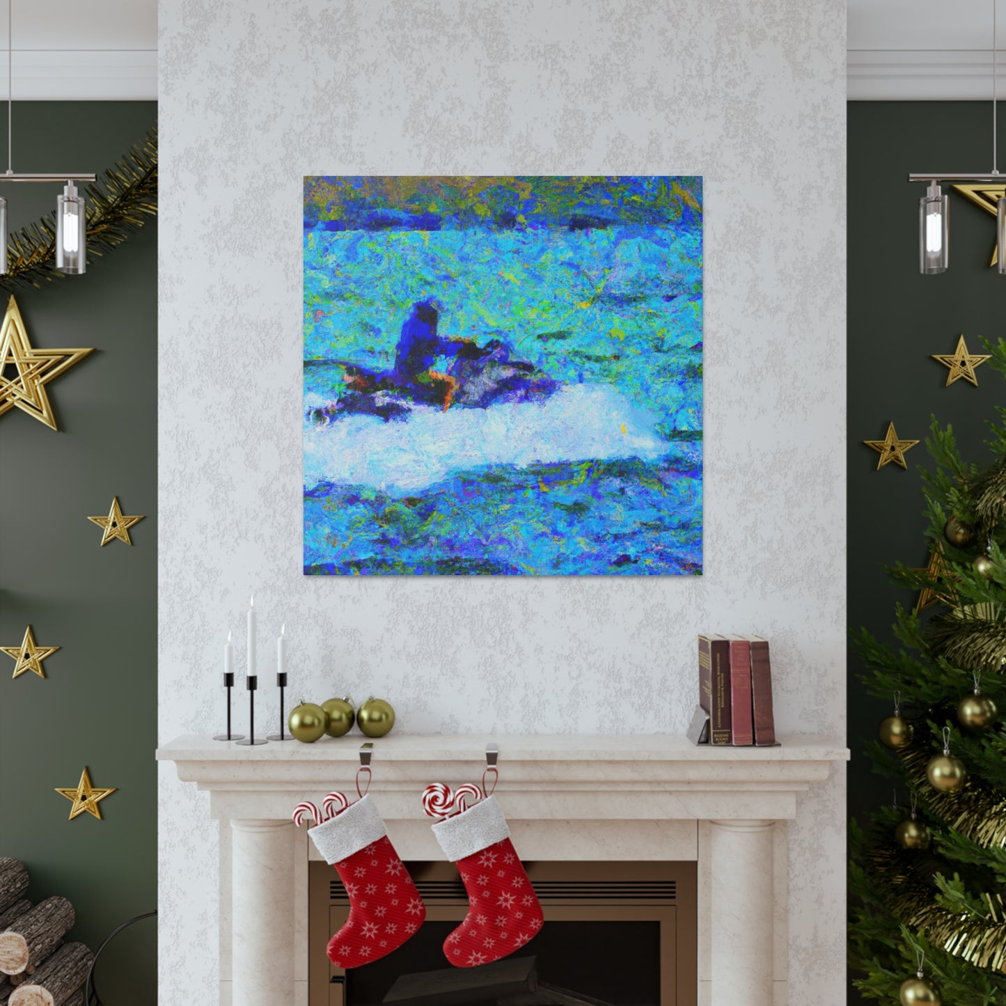 "Jet Skiing Impressionism" - Canvas