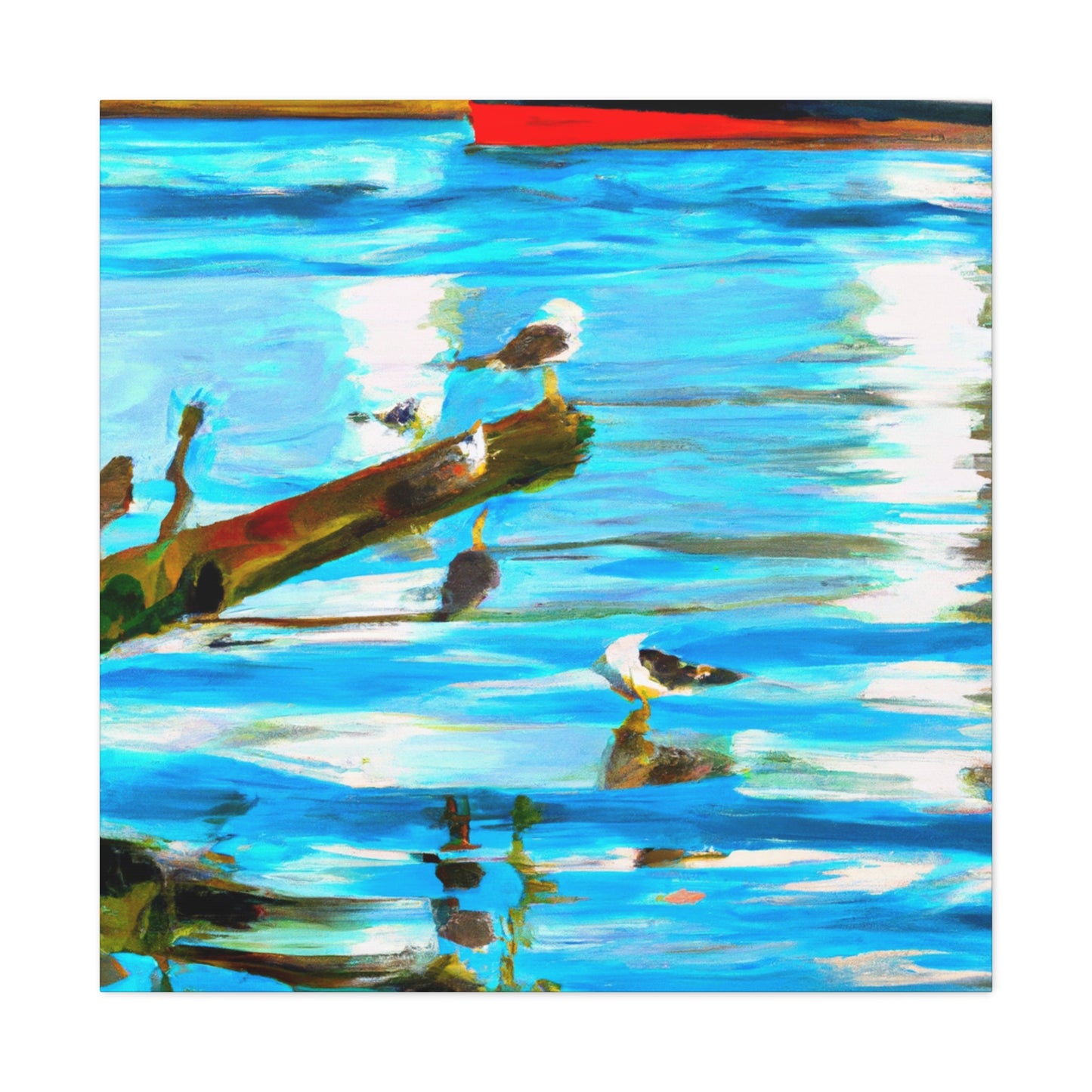 Sea Birds in Flight - Canvas