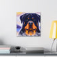 "Rottweiler's Regal Gaze" - Canvas