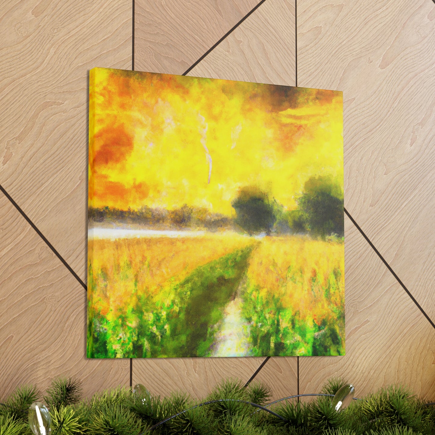 "Cornfield in Moonlight" - Canvas