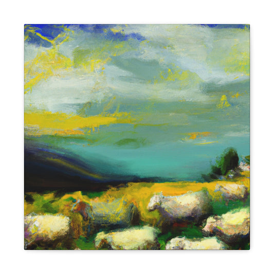 Sheep in Expressionism - Canvas