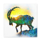 Ibex In Mountainscape - Canvas