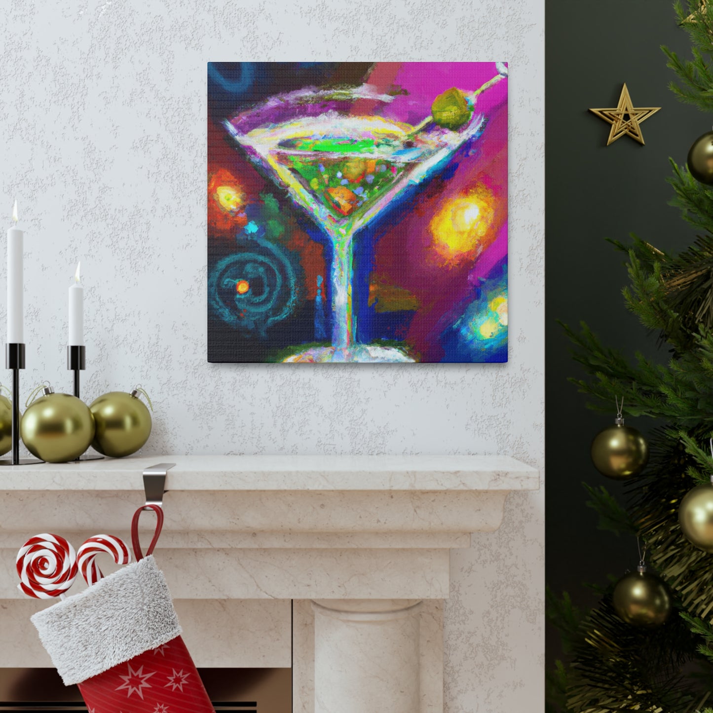 Martini-Themed Baroque - Canvas