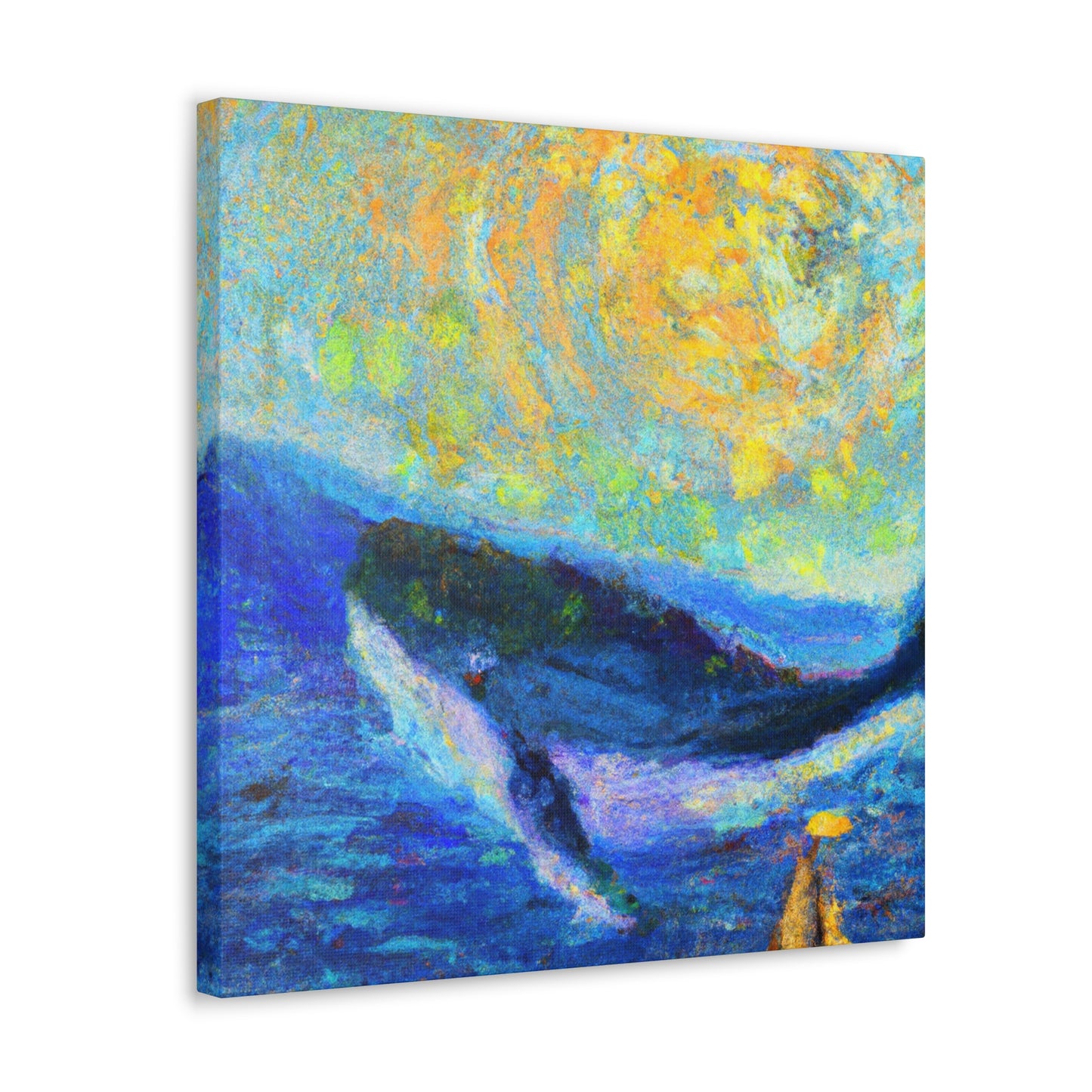 Whale in Impressionism - Canvas