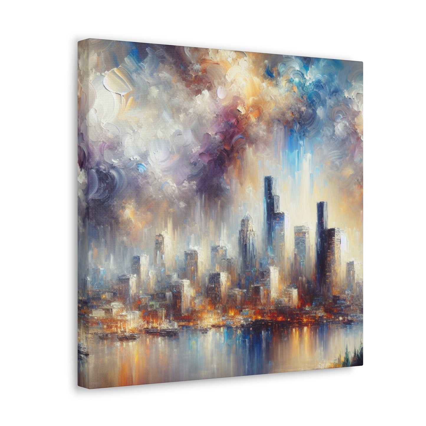 Seattle Streets on Fire - Canvas