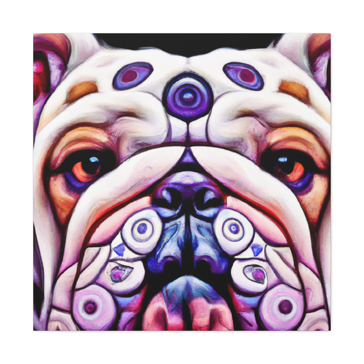 Proud Bulldog Painting - Canvas