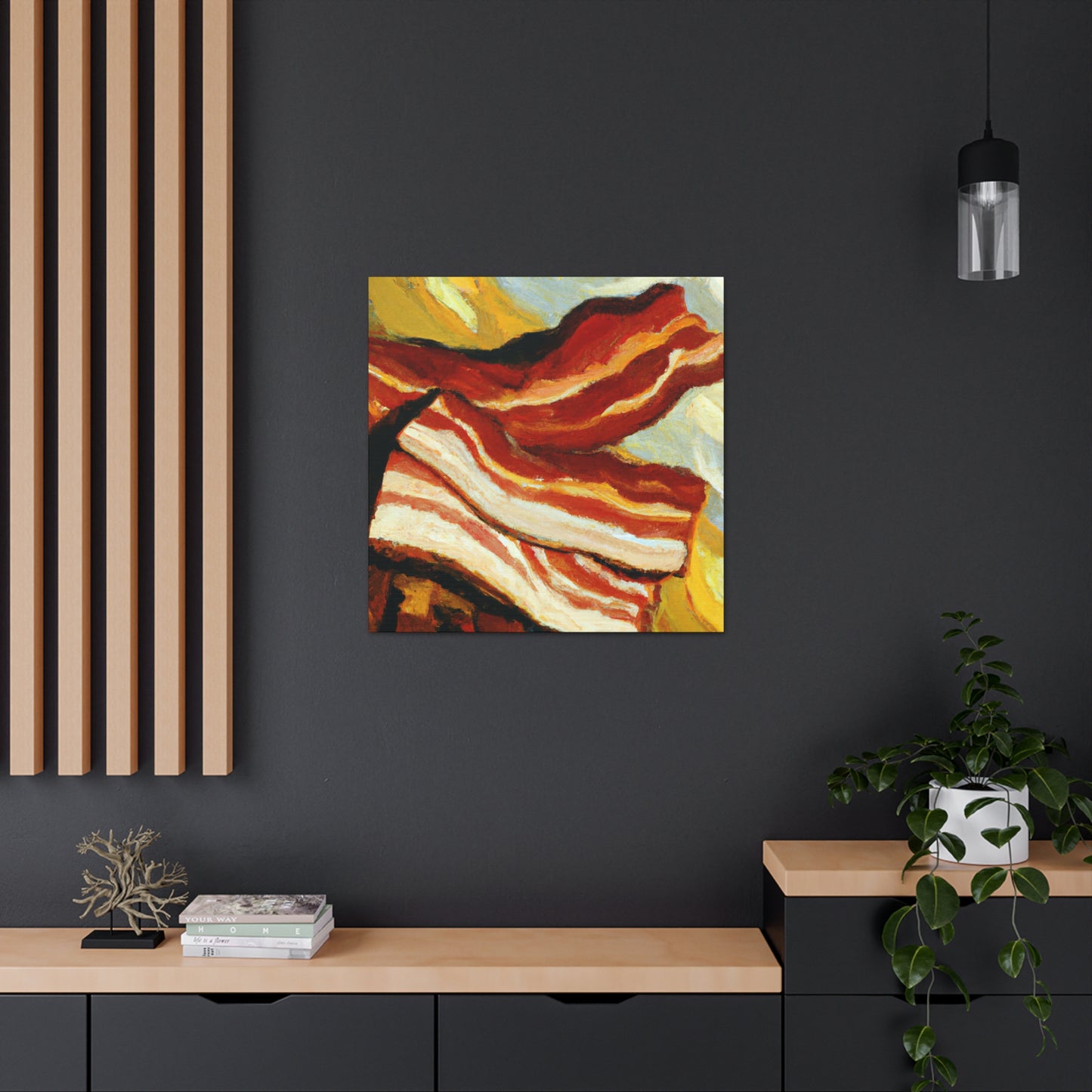 Bacon in the Garden - Canvas