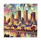 Vibrant Urban Depths - Canvas