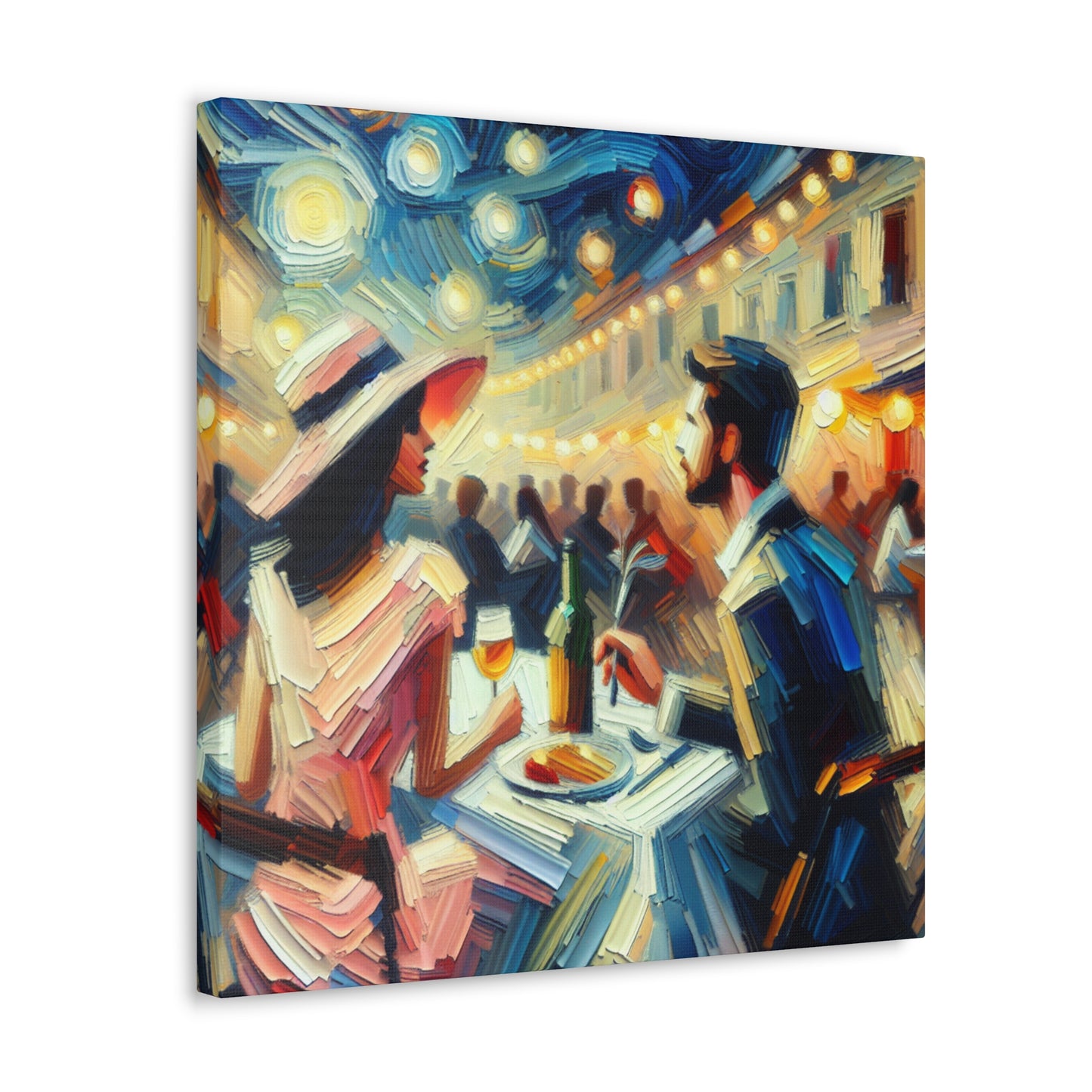 Moonlit Amour Tango Passion - Canvas