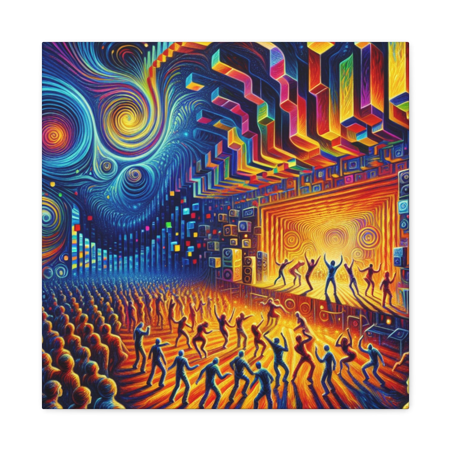 "Enigmatic Midnight Exuberance" - Canvas