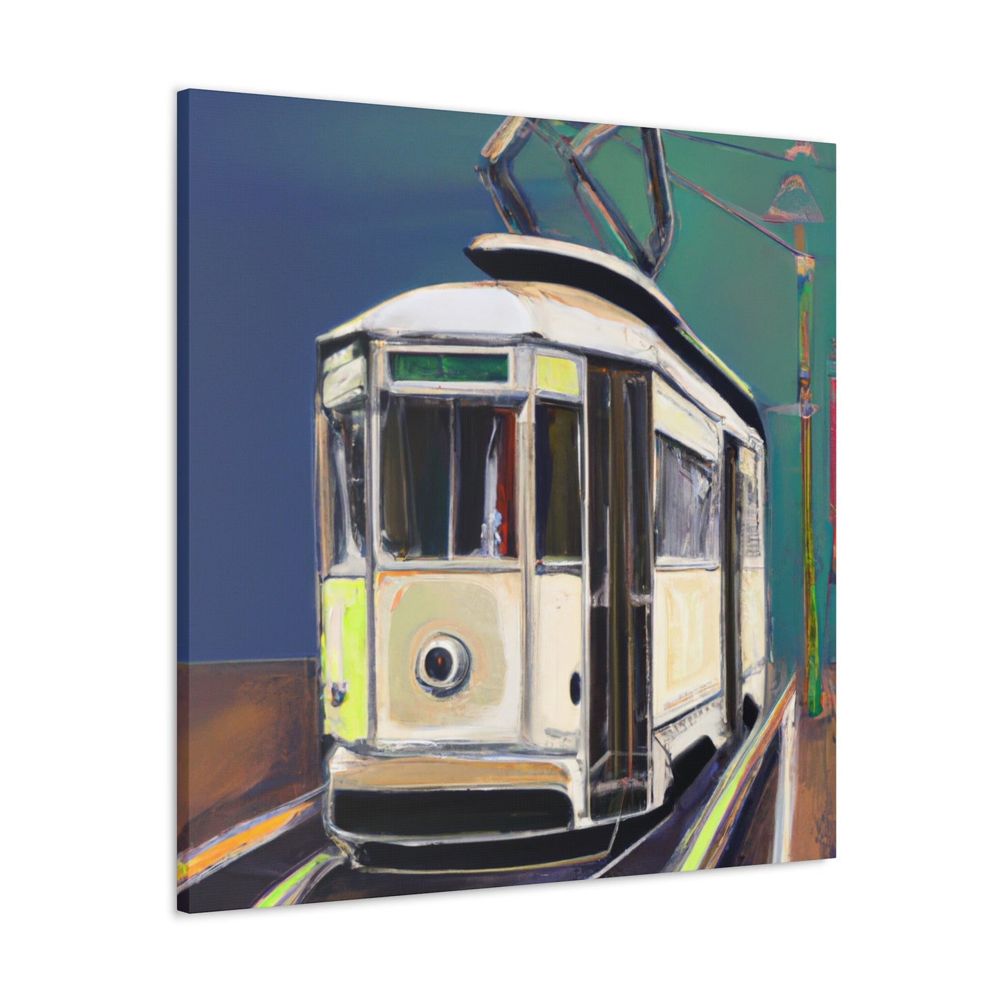 Tram in the Twilight - Canvas