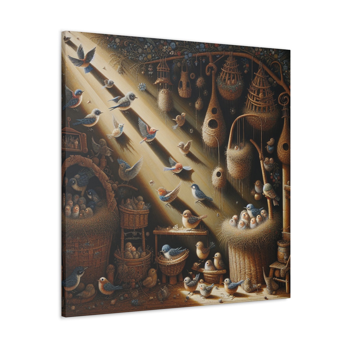 Charming Avian Abodes - Canvas