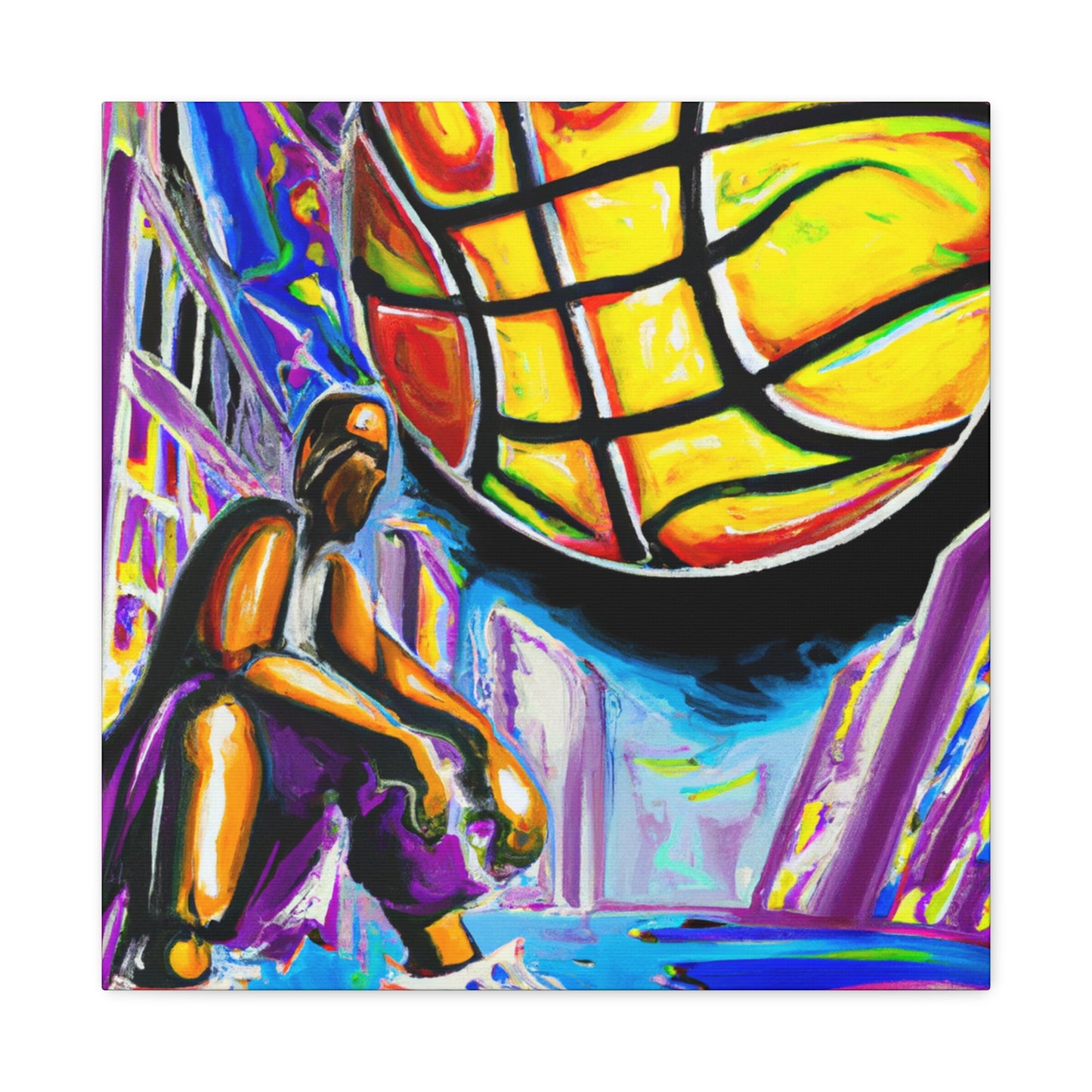 Basketball Court Masterpiece - Canvas