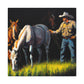 "Horses in Repose" - Canvas