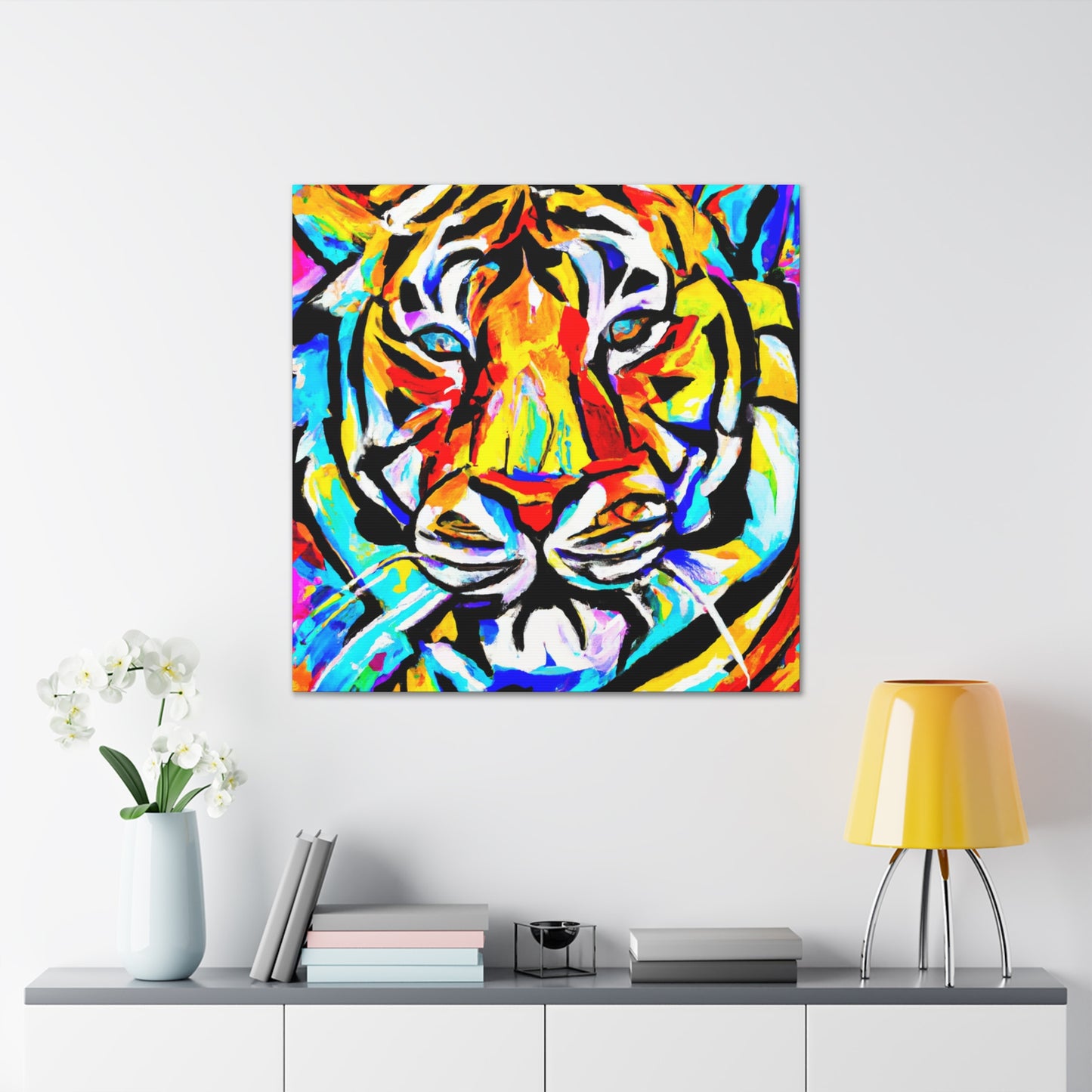 "Tiger in Art Deco" - Canvas