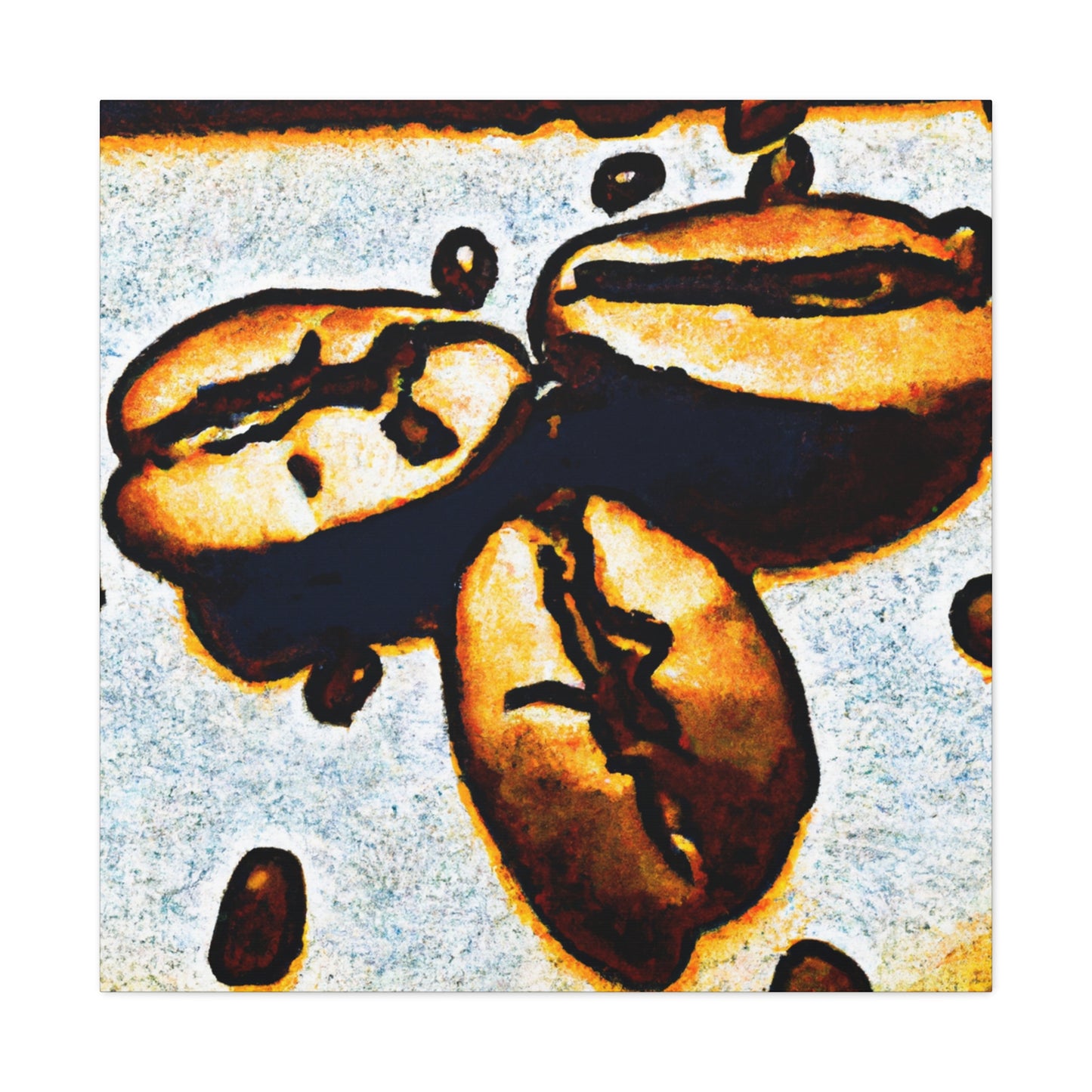 Coffee Beans Pop Art - Canvas