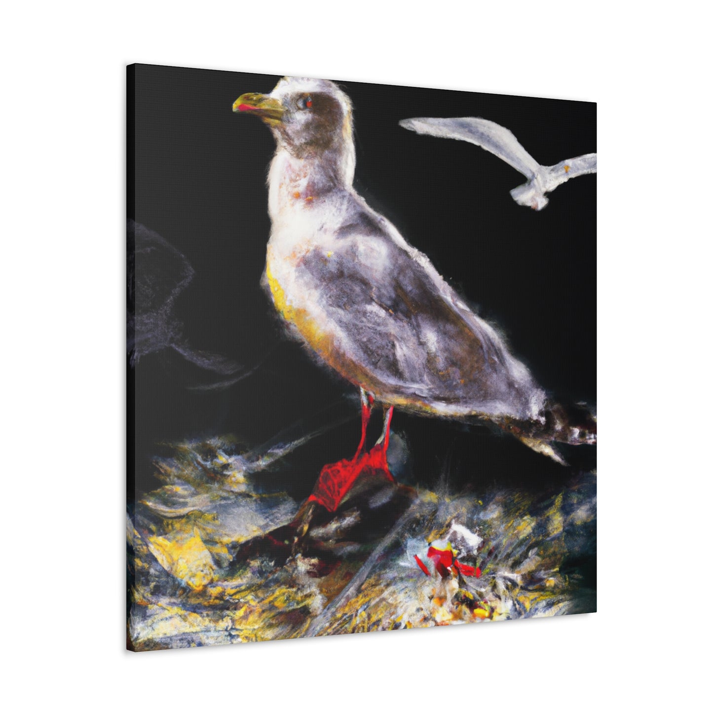 Seaside Bird's Haven - Canvas