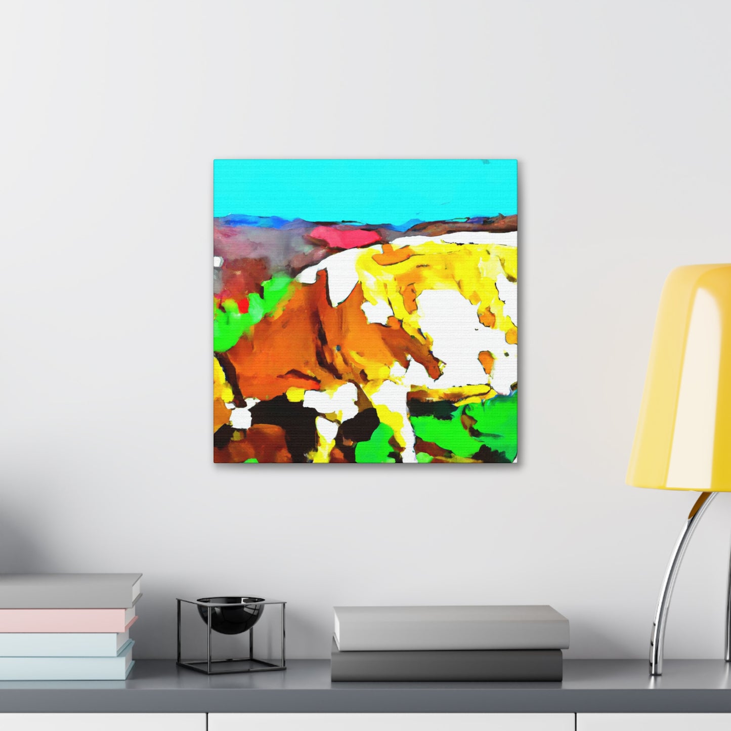 Jersey Cow Expressionism - Canvas