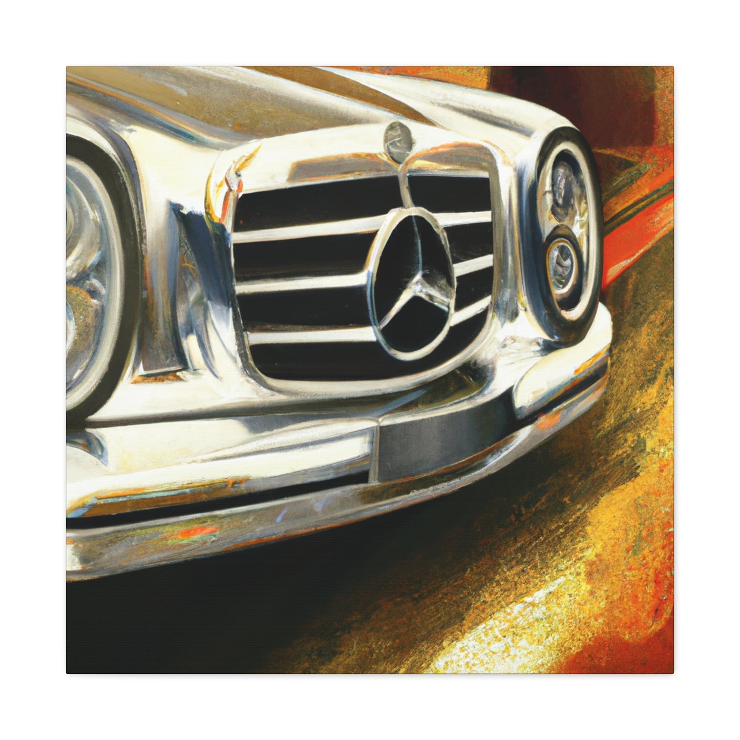 Car in Hyperrealism - Canvas