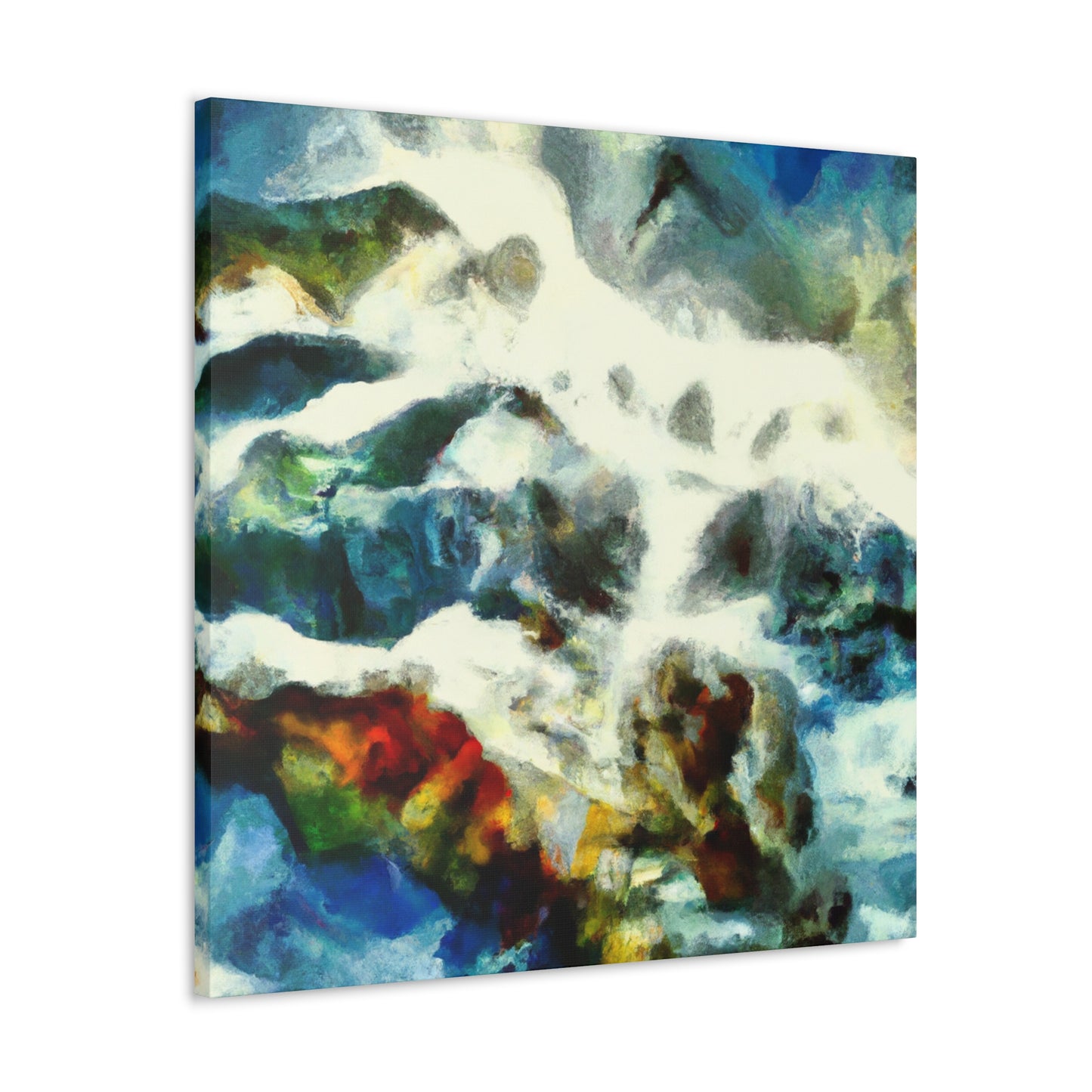 "Coastal Inspiration Abstract" - Canvas