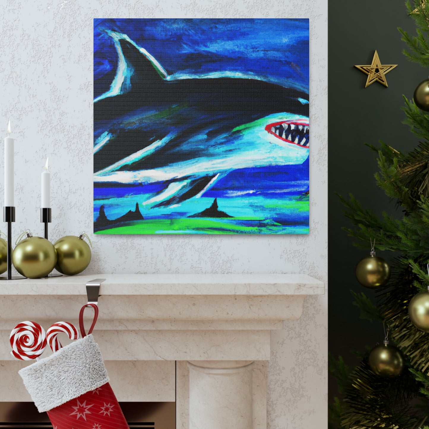 "The Shark Awakens" - Canvas