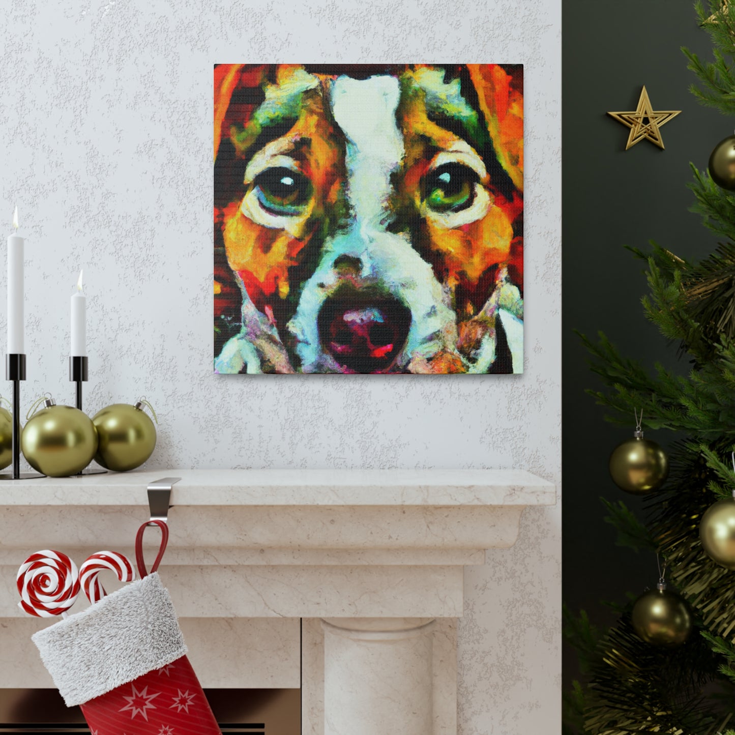 "Jack Russell Terrier Vista" - Canvas